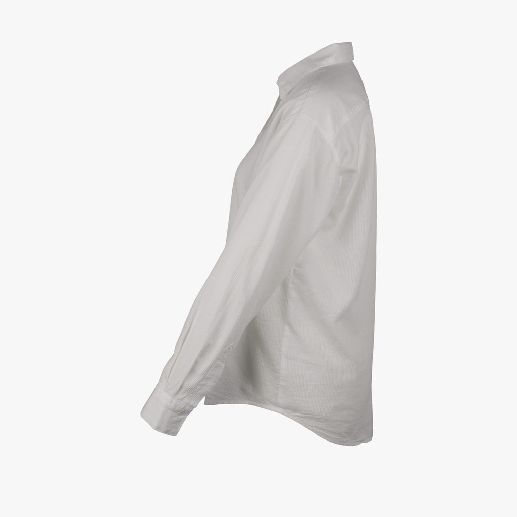 Hartford Bluse Streifenstruktur | weiß