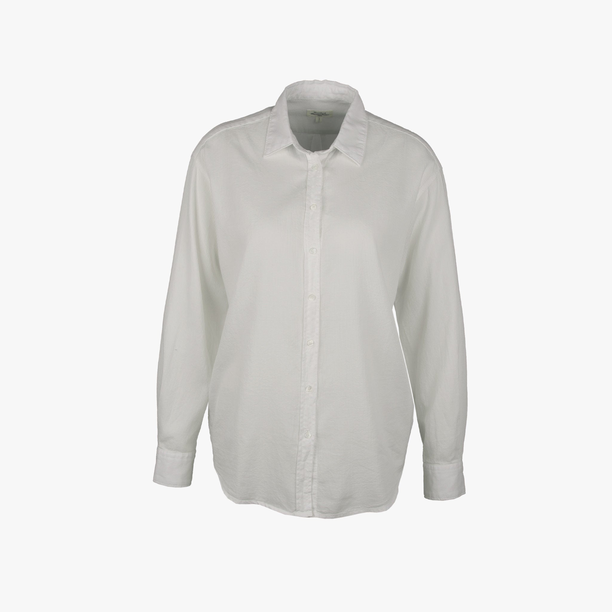 Hartford Bluse Streifenstruktur | weiß