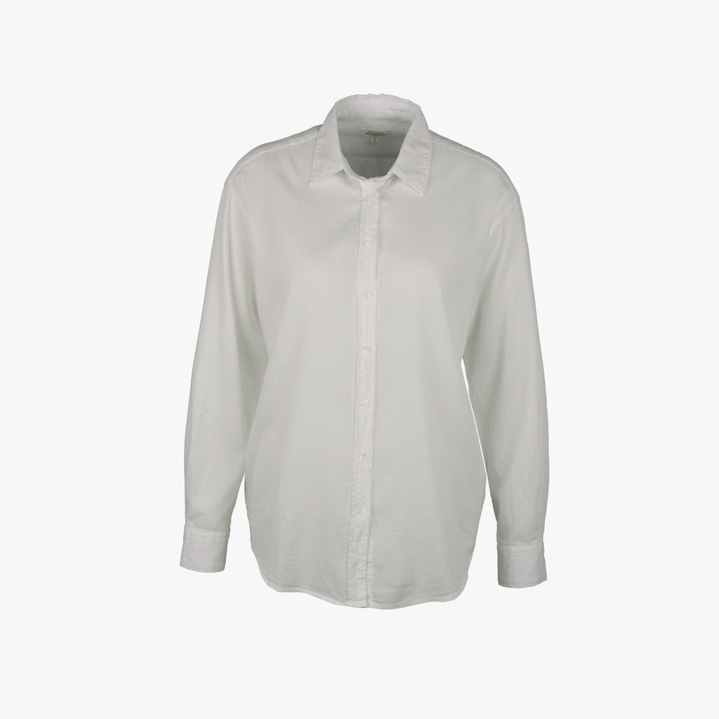 Hartford Bluse Streifenstruktur | weiß