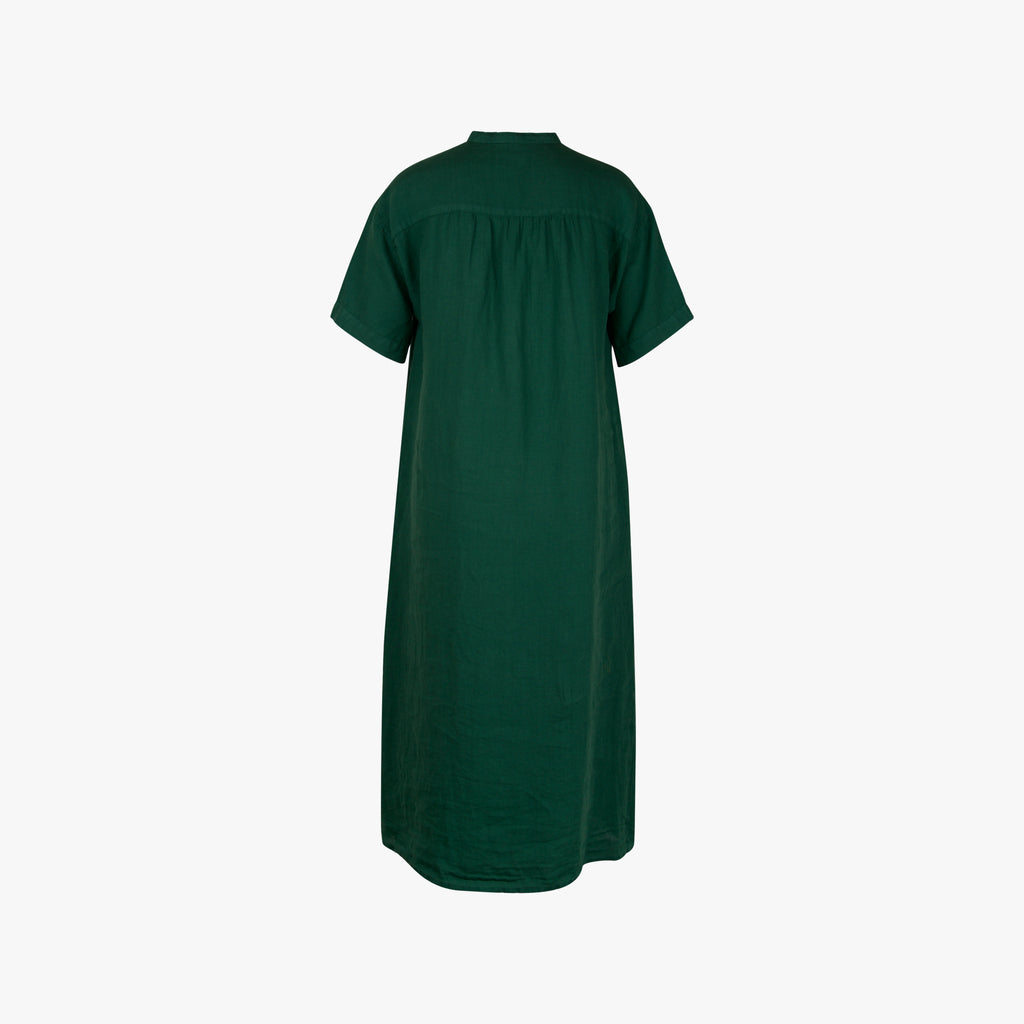 Hartford Leinenkleid Maxi | grün