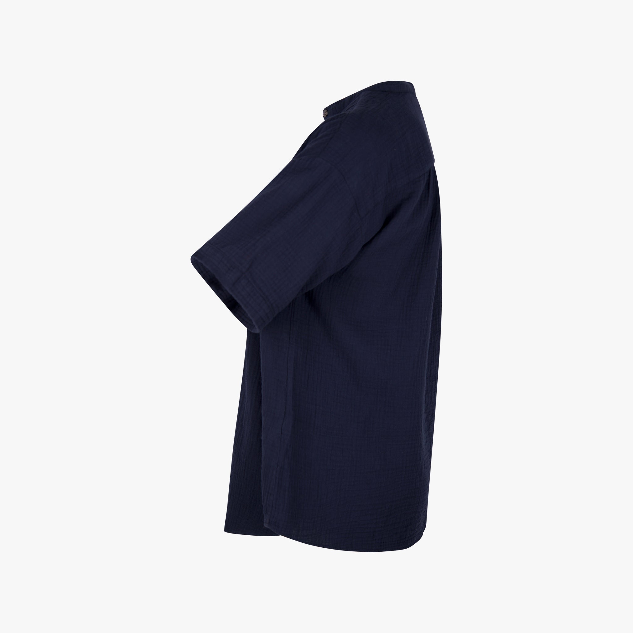 Hartford Stehkragenbluse | nachtblau