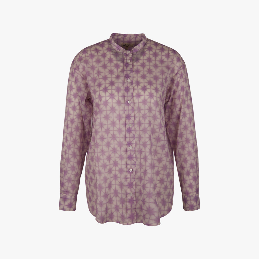 Hartford Stehkragenbluse Print | lavendel