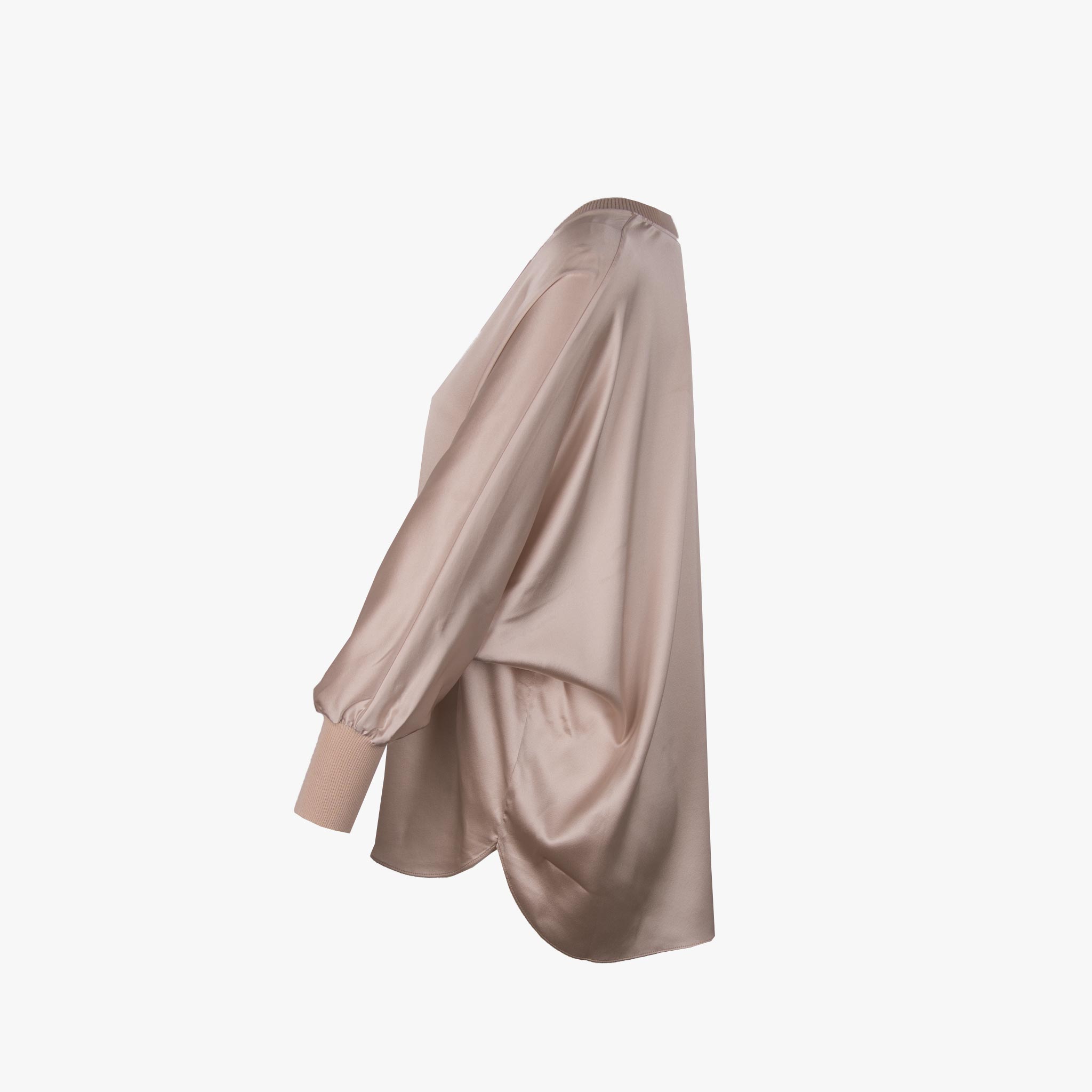 Bluse Strickabschluss
