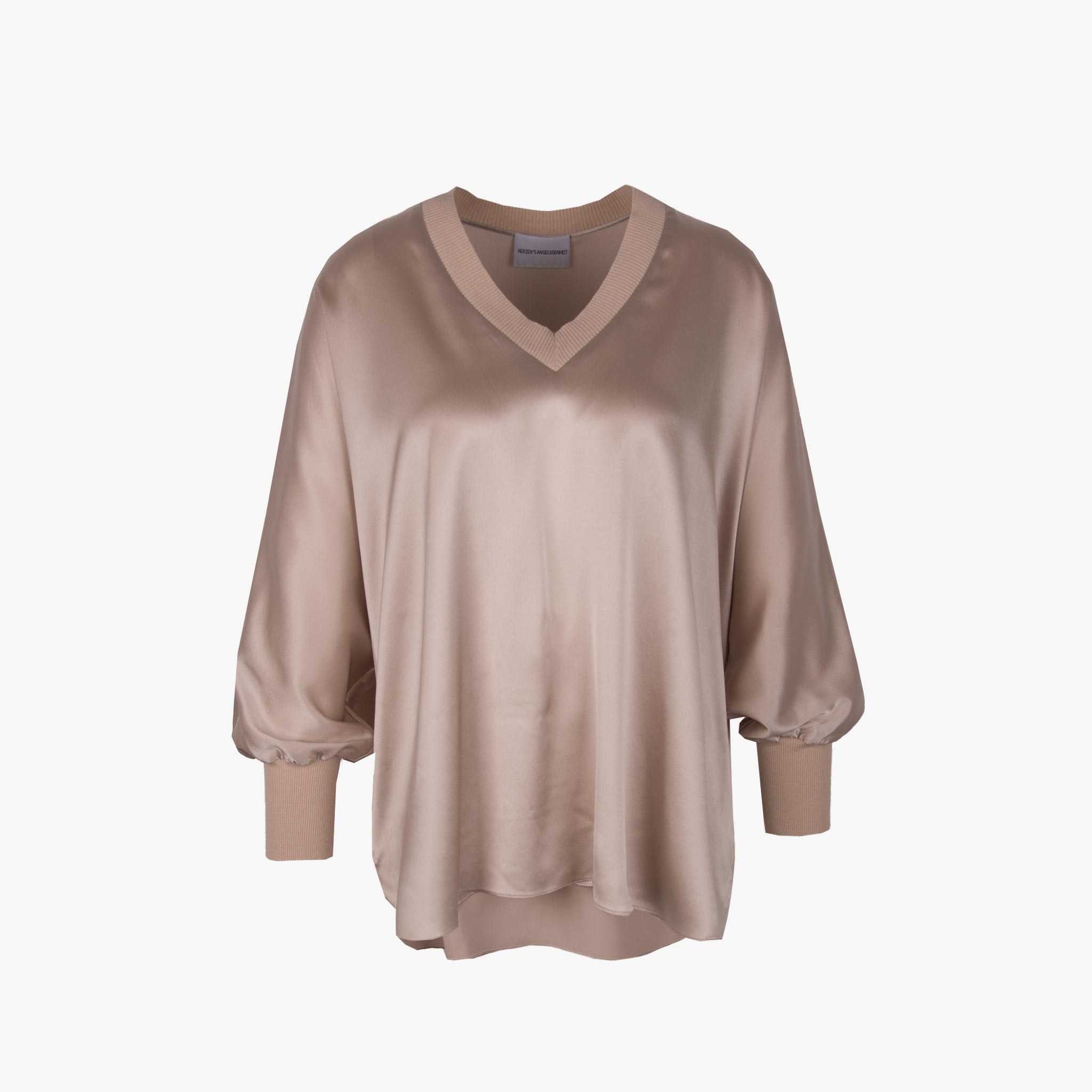 Bluse Strickabschluss