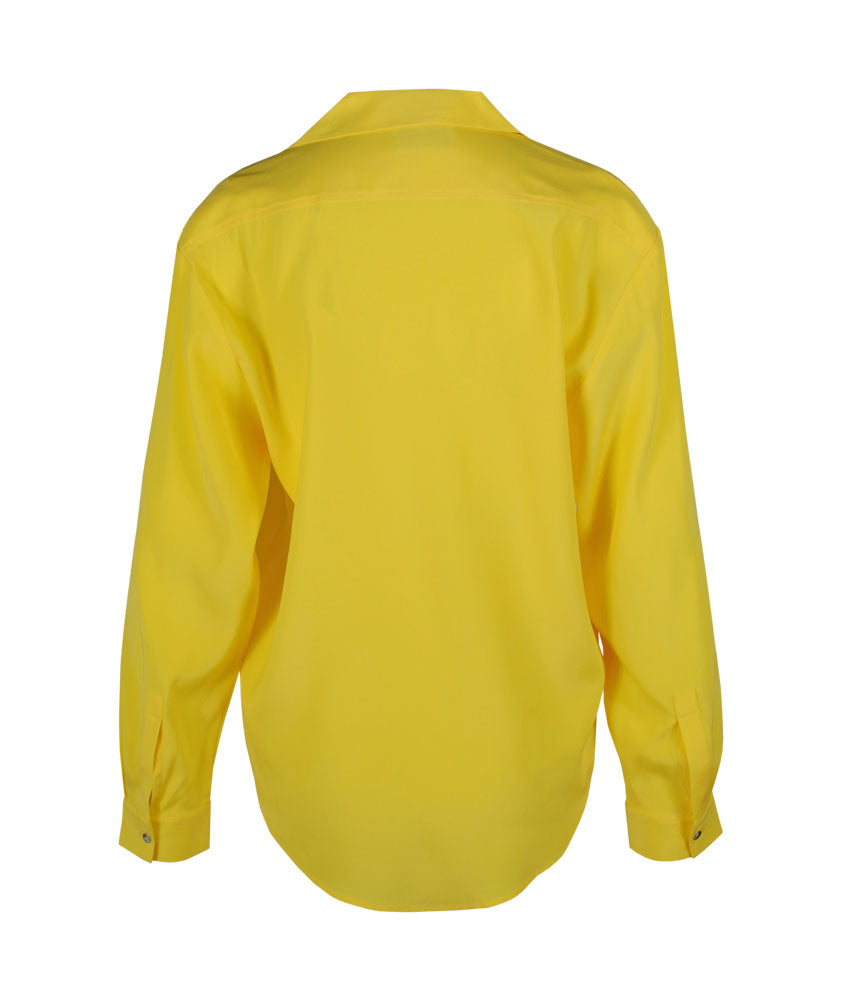 Hemdbluse Seide | gelb