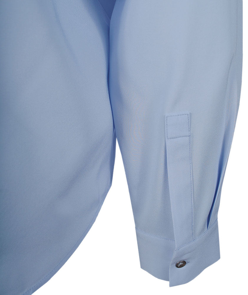 Hemdbluse Seide | hellblau