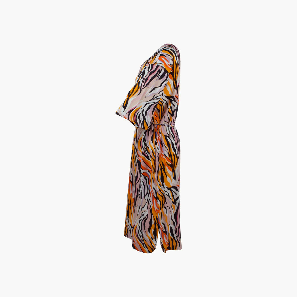 1/2 Kleid Animalprint, Seitenansicht | multicolor