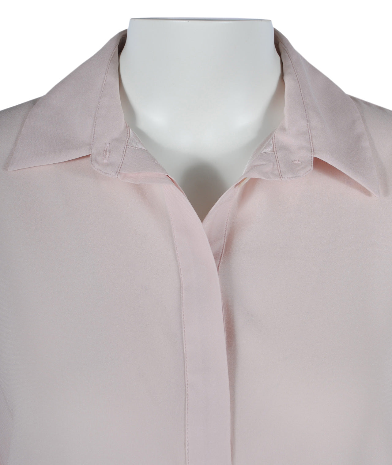 Longbluse Seide uni | rose