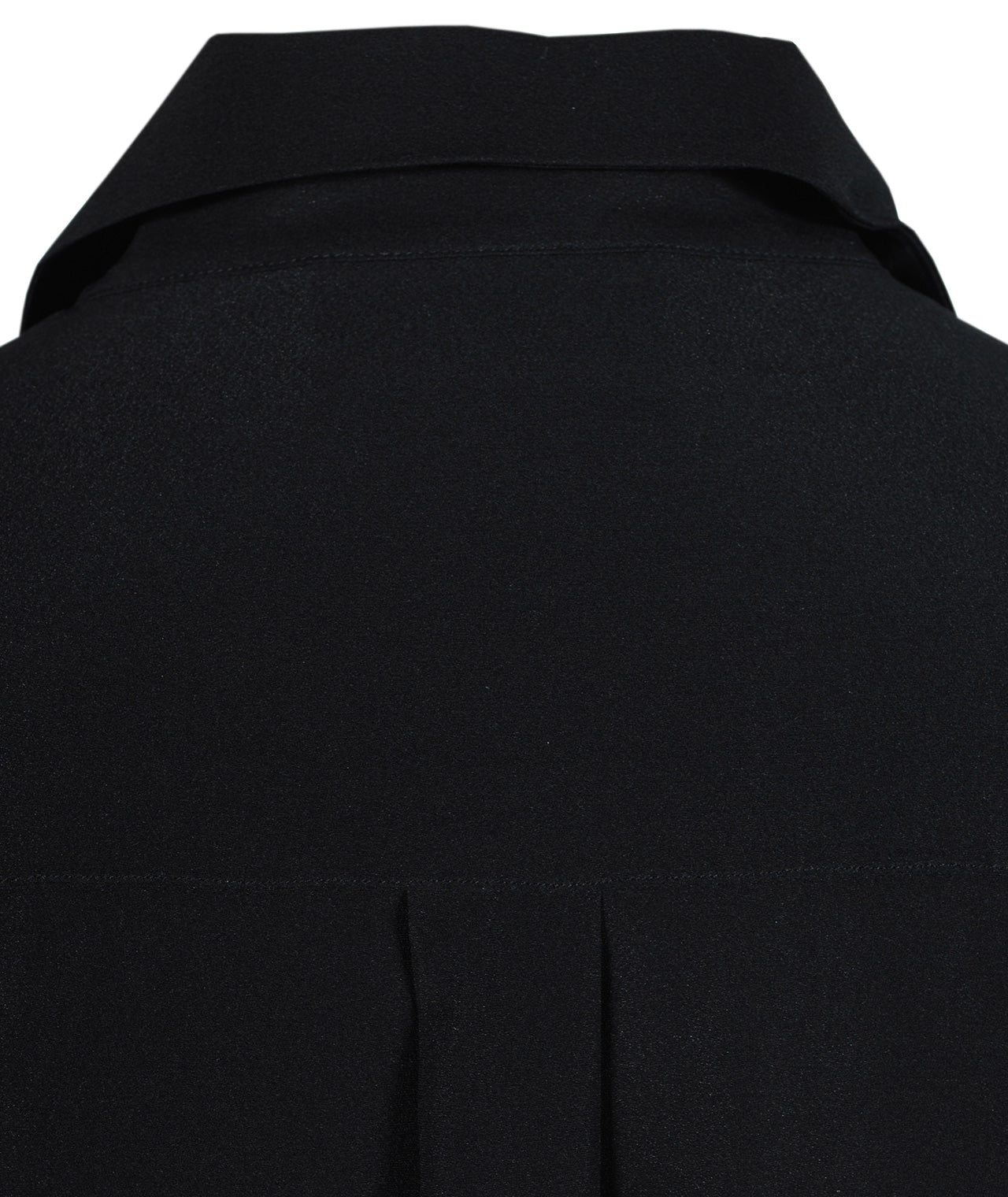 Longbluse Seide uni | schwarz