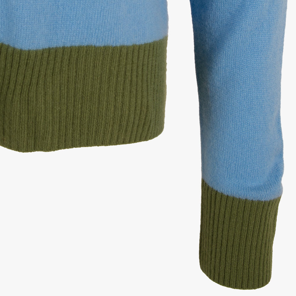 Herzensangelegenheit Pulli Bicolor | blau
