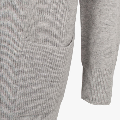 Rippencardigan uni (hellgrau, 32) | hellgrau
