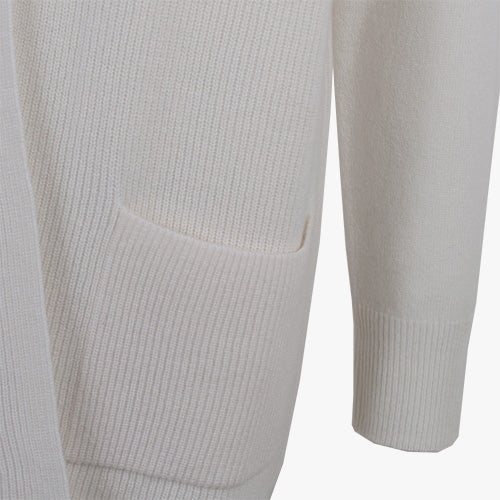 Rippencardigan uni (offwhite, 32) | offwhite