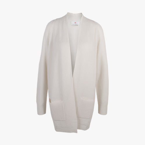 Rippencardigan uni (offwhite, 32) | offwhite