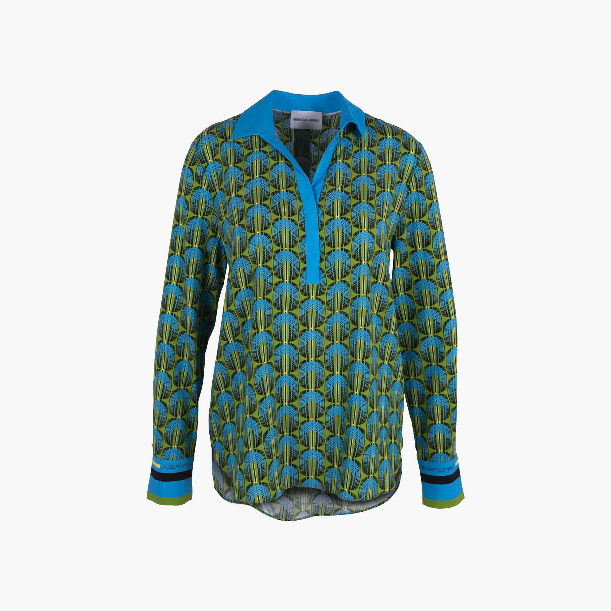 Herzensangelegenheit Seidenstretchbluse Print | multicolor