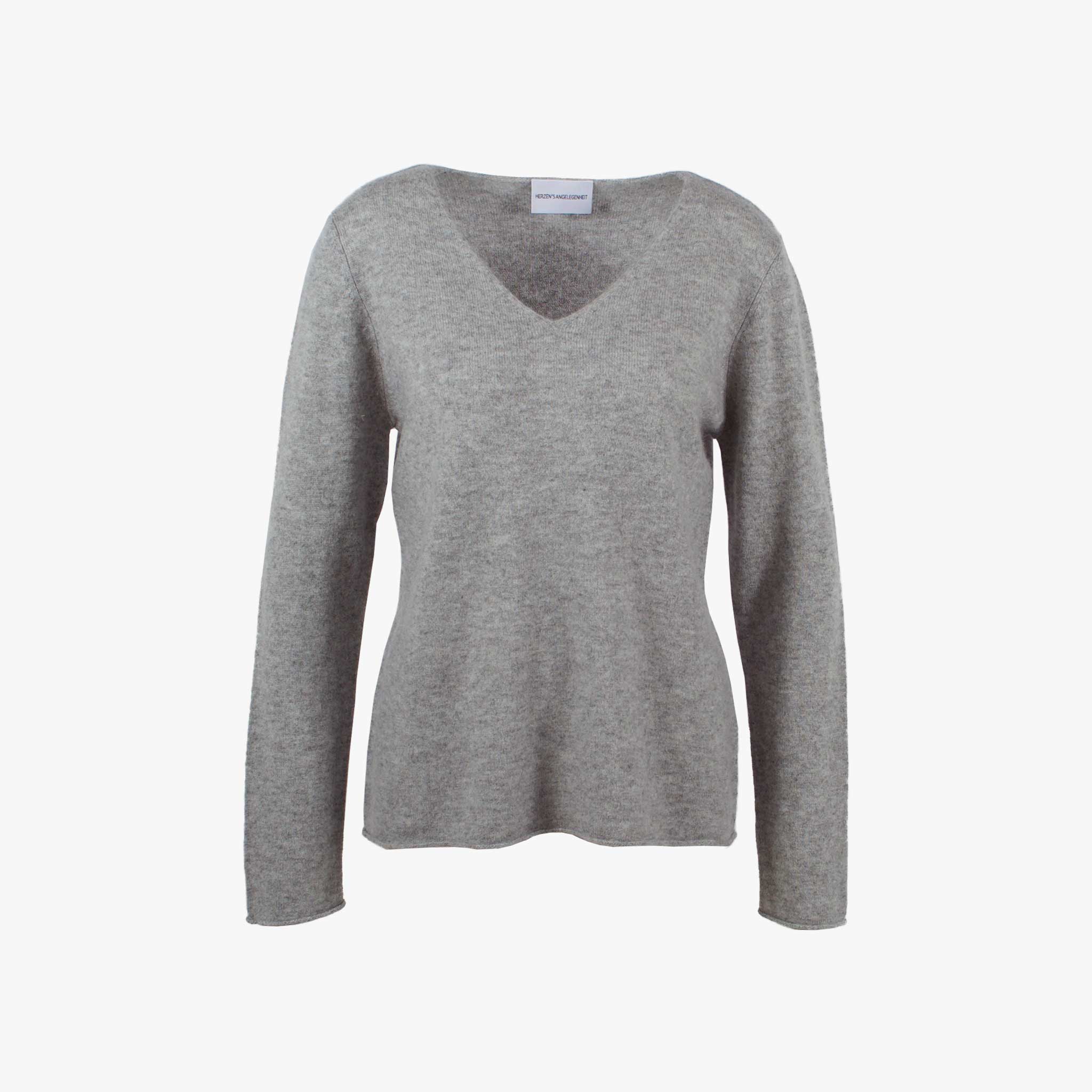 V-Pulli Cashmere | grau