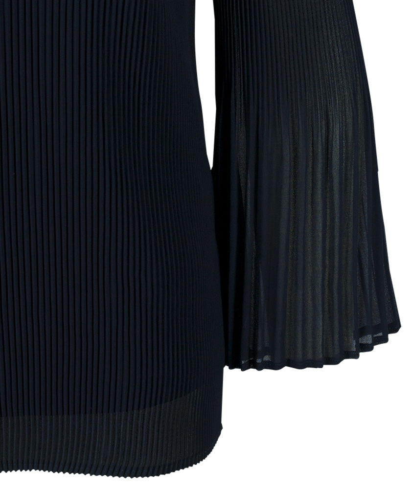 Bluse Plissee | marine