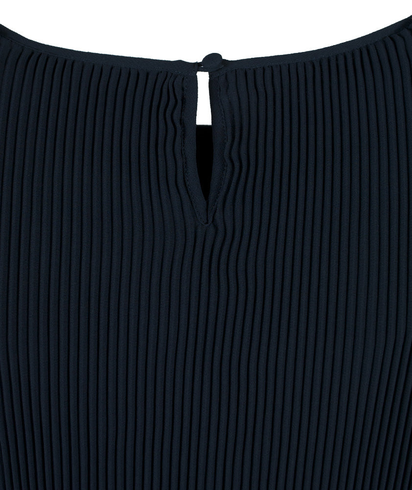 Bluse Plissee | marine