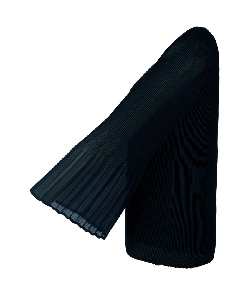 Bluse Plissee | marine