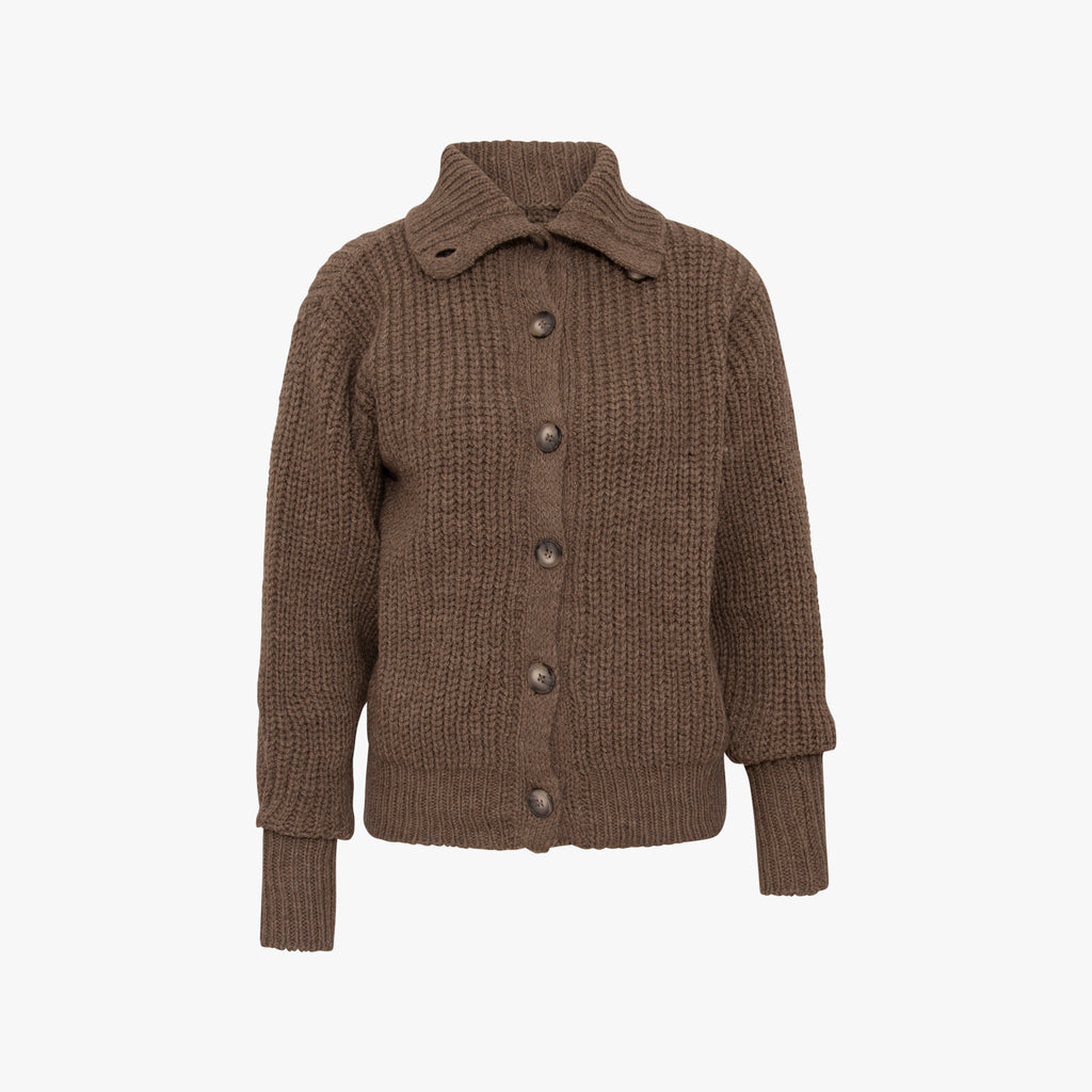 Grobstrickjacke | mud