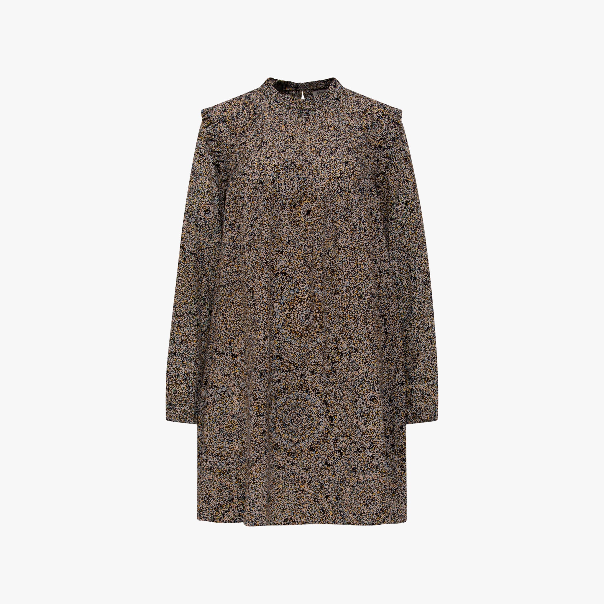 Kleid Rüschenkante | multicolor