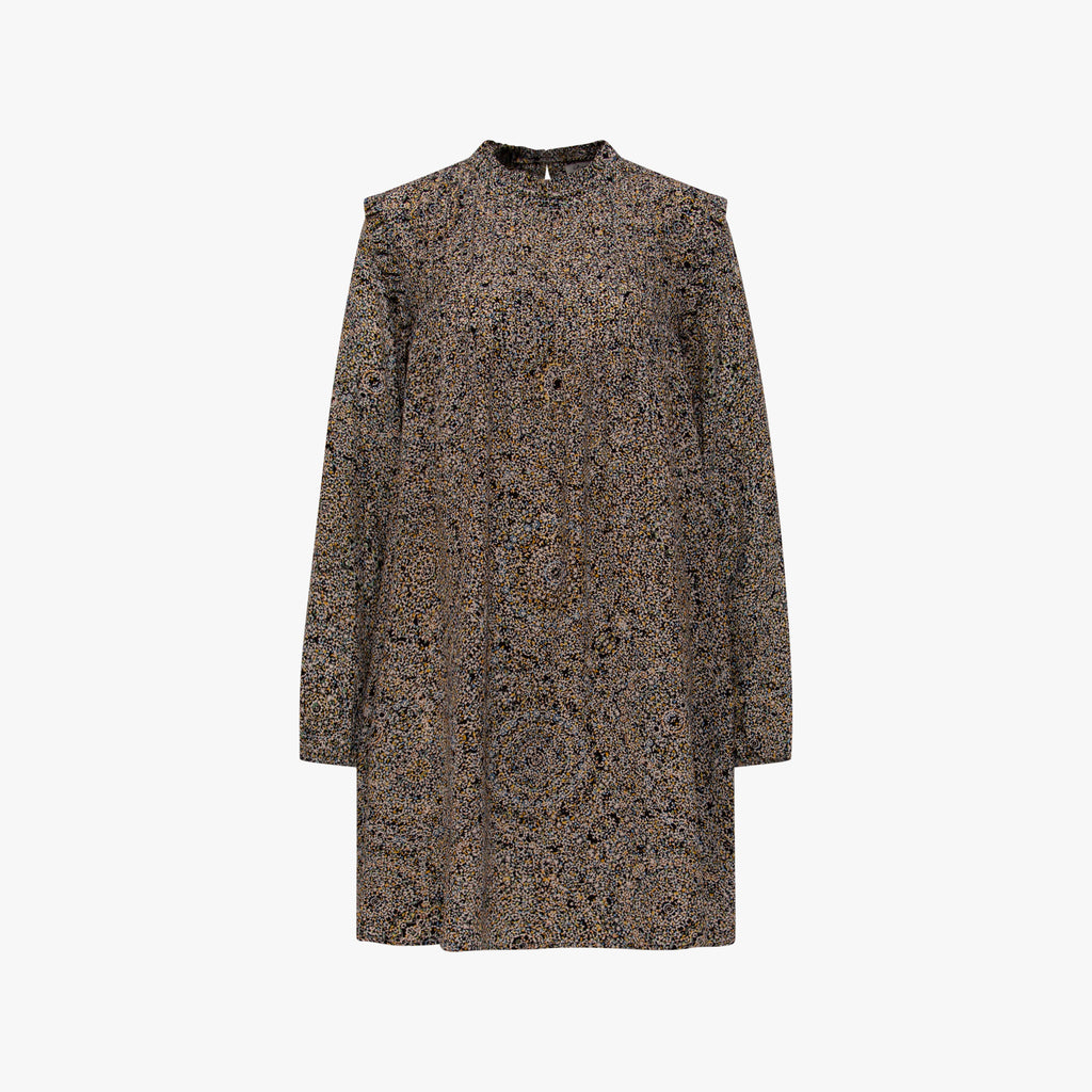 Kleid Rüschenkante | multicolor