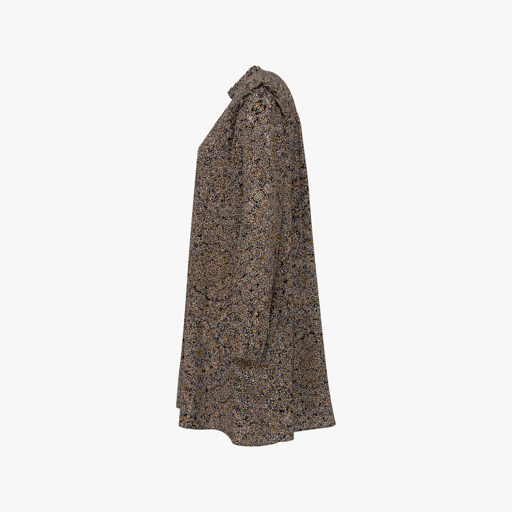 Kleid Rüschenkante | multicolor