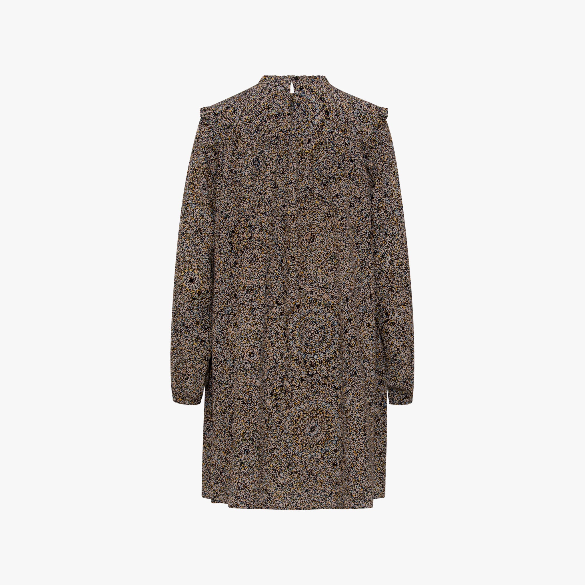 Kleid Rüschenkante | multicolor