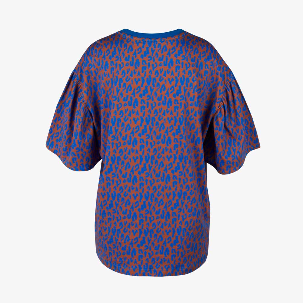 1/2 RH-Shirt Print | blau
