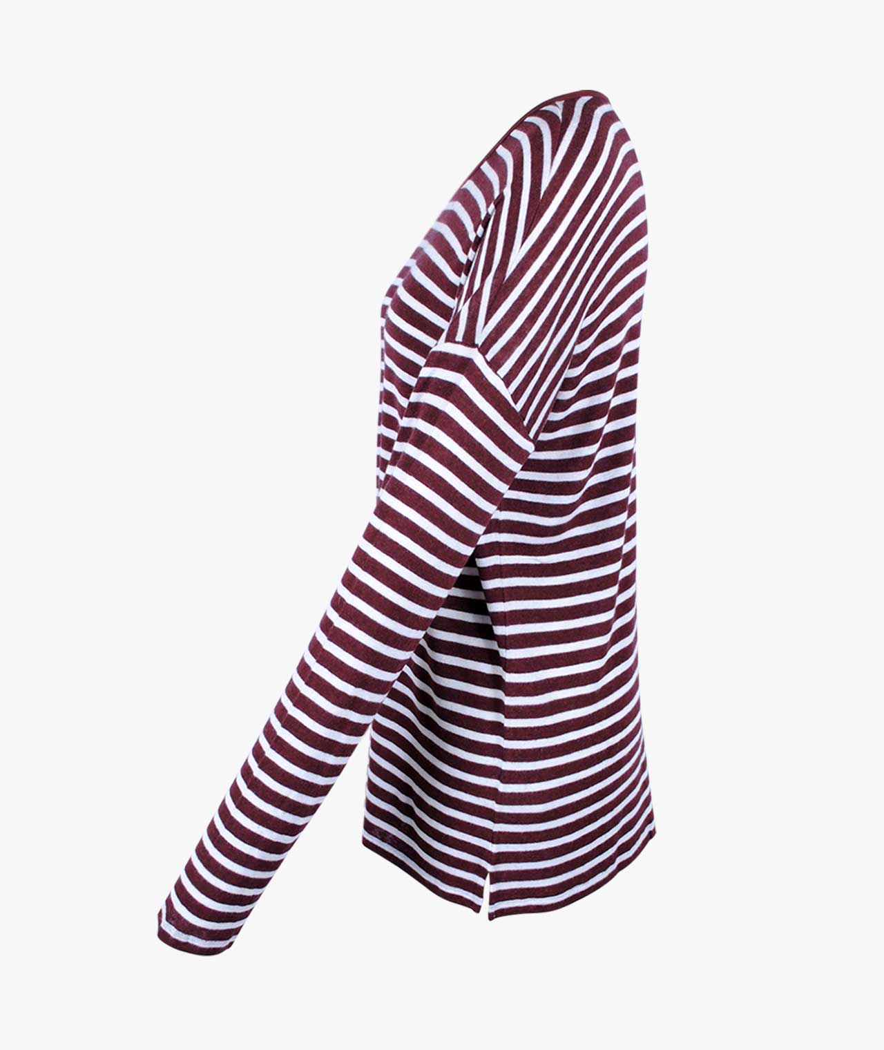 Ringelshirt Becky | bordeaux