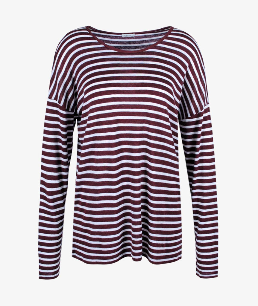Ringelshirt Becky | bordeaux