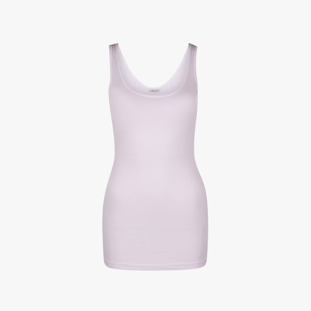 iheart Rippentop lang Sarina | weiß