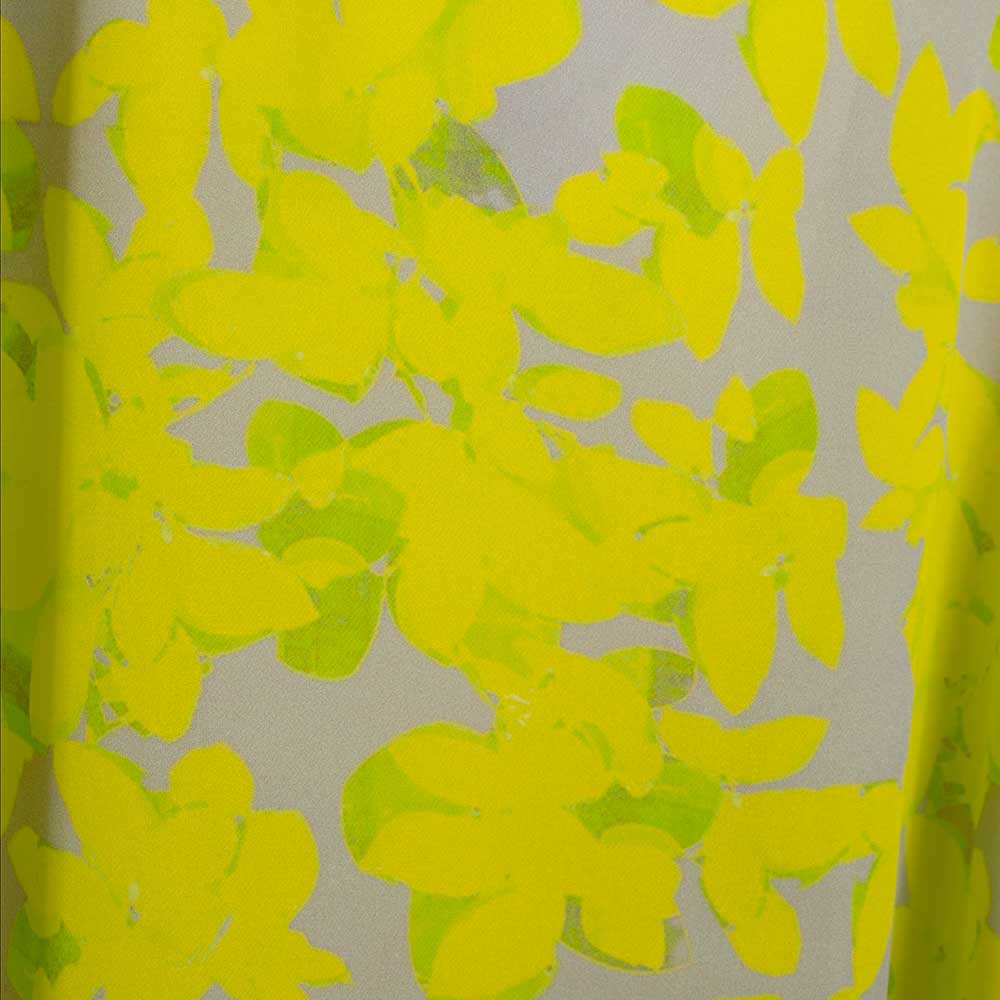 Seidenbluse Flou, Detail | grau