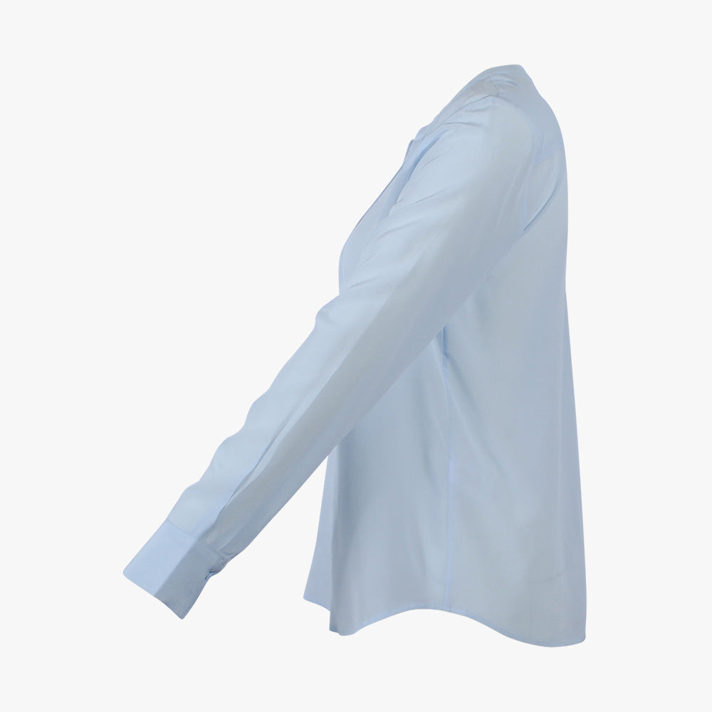 Seidenschlupfbluse Pepita (hellblau, XS) | hellblau
