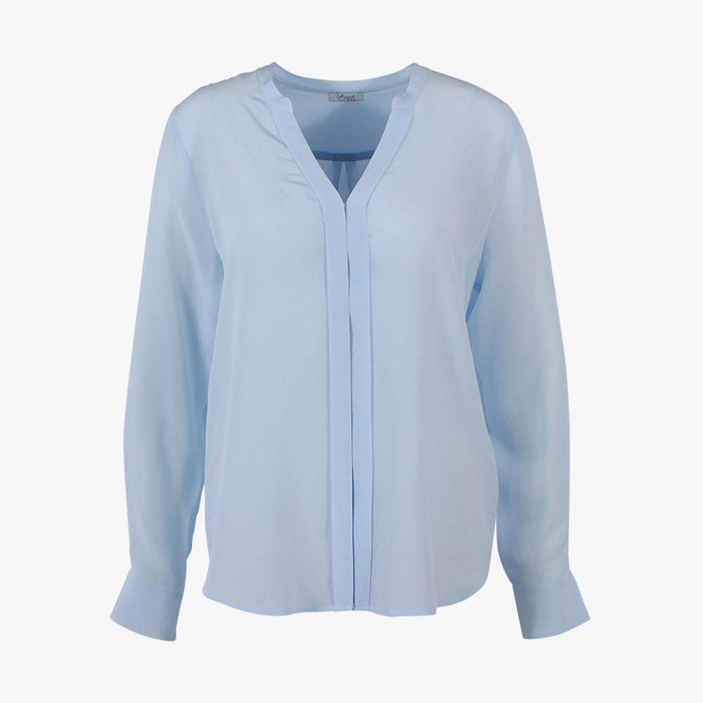 Seidenschlupfbluse Pepita (hellblau, XS) | hellblau