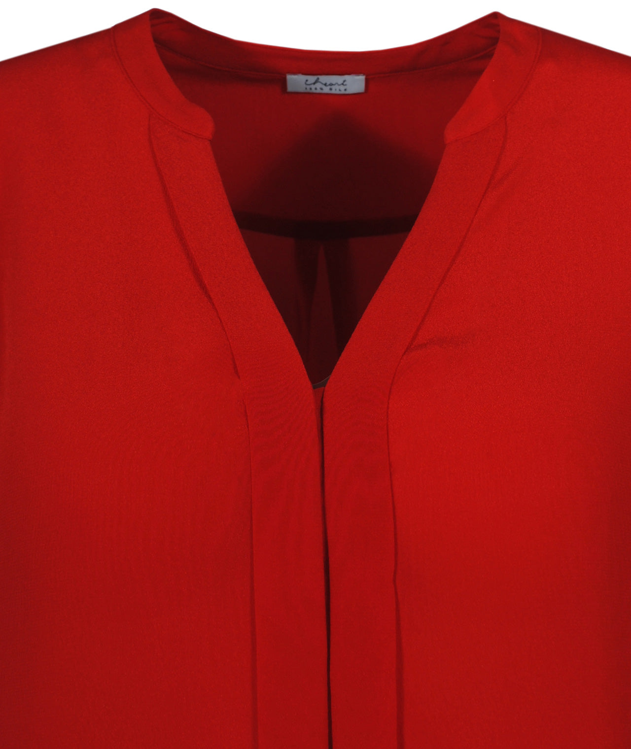Seidenschlupfbluse Pepita | red