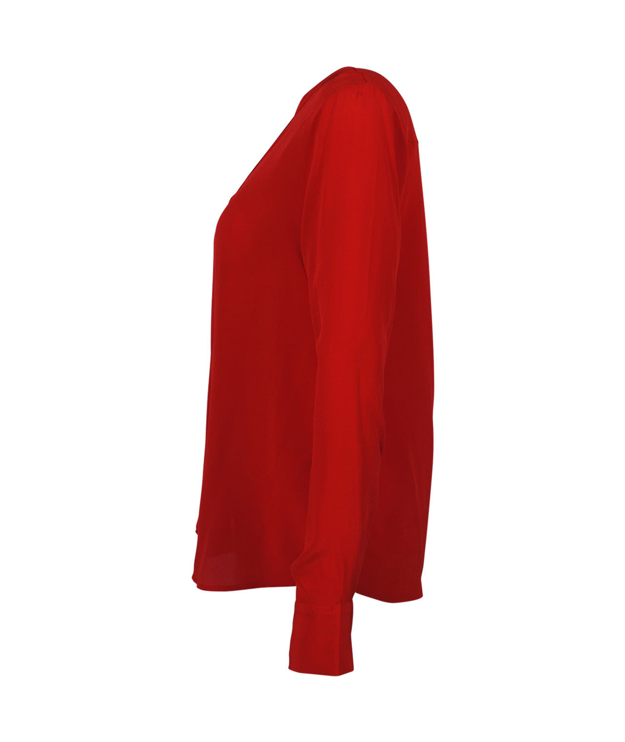 Seidenschlupfbluse Pepita | red