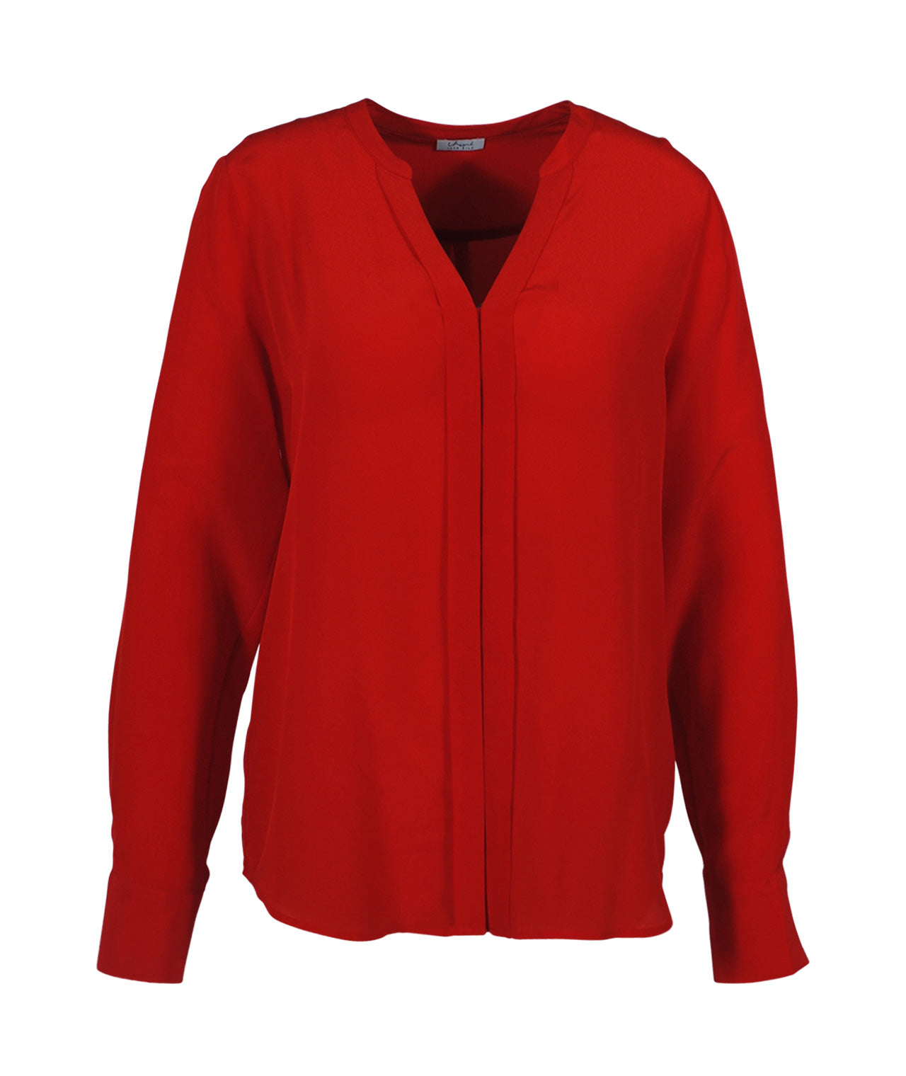 Seidenschlupfbluse Pepita | red