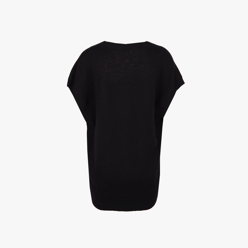 iheart Strickweste Cashmere | schwarz