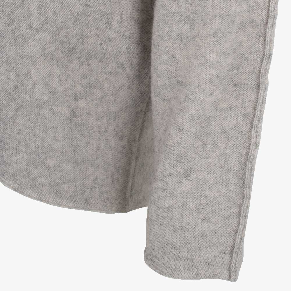 V-Pulli Mittelnaht | hellgrau