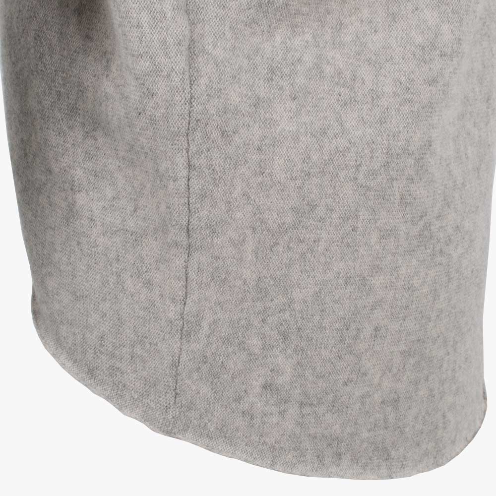 V-Pulli Mittelnaht | hellgrau