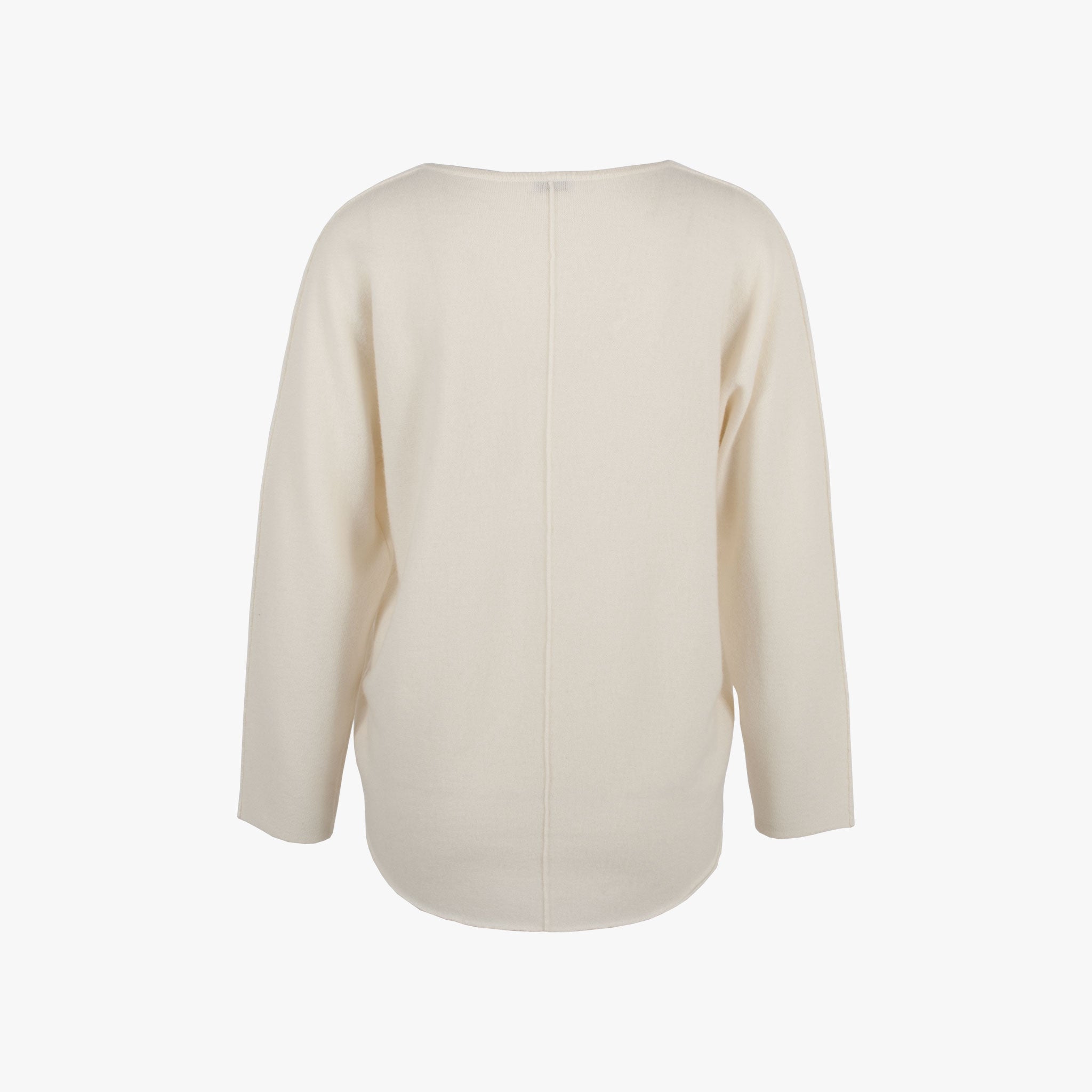 V-Pulli Mittelnaht | offwhite
