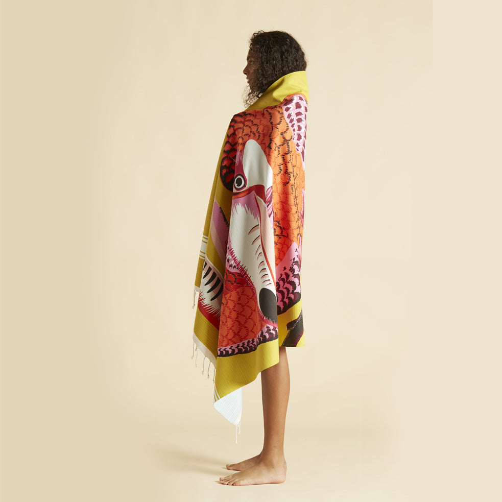 inoui Badetuch Toucan | gelb