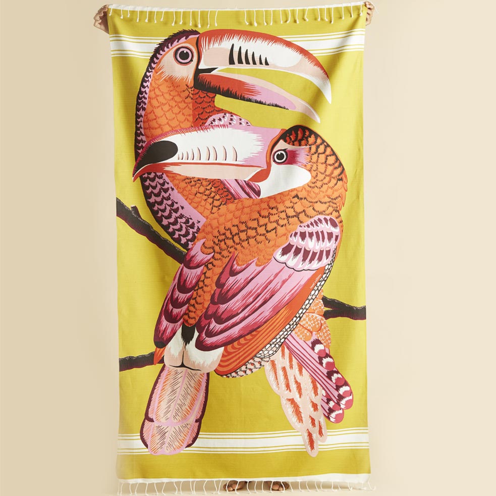 inoui Badetuch Toucan | gelb