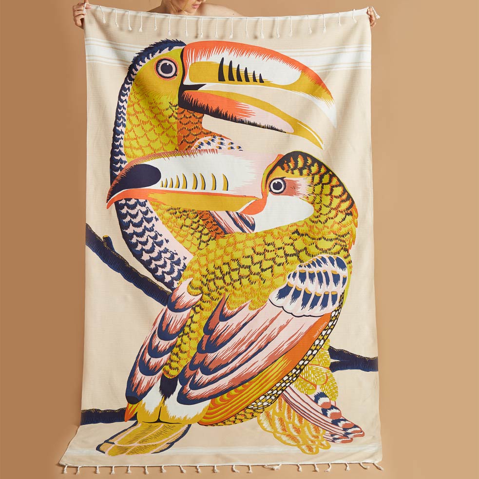 inoui Badetuch Toucan | nude