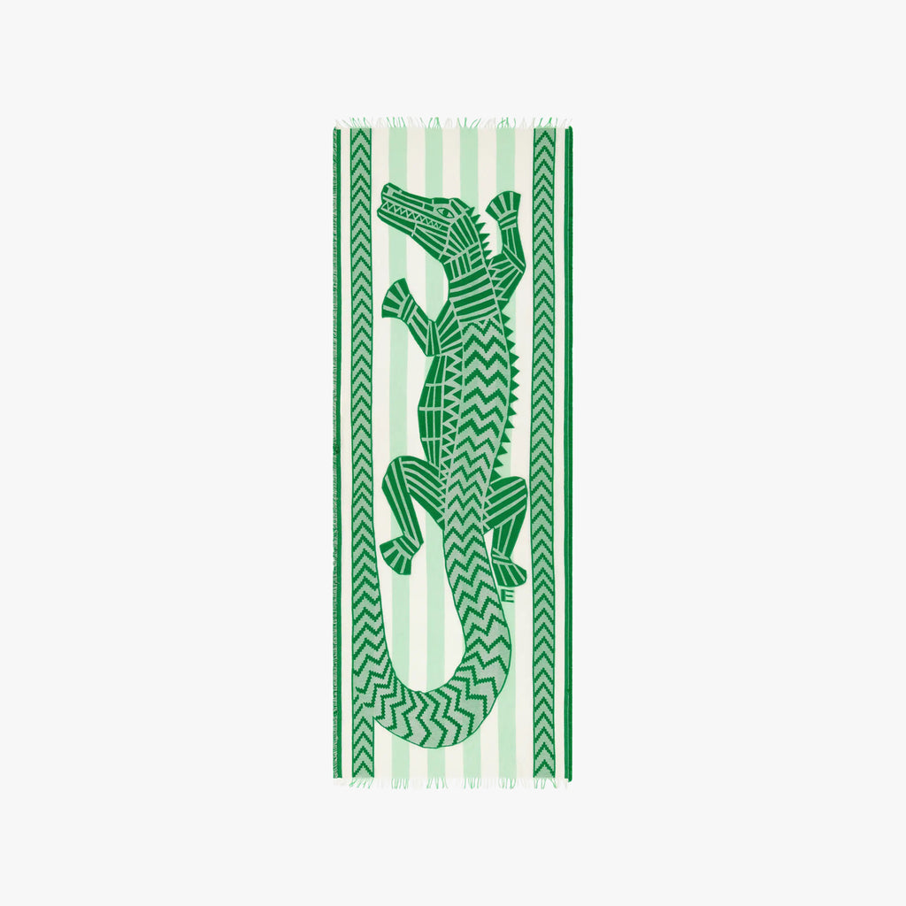 3D-Schal Krokodilprint | minze