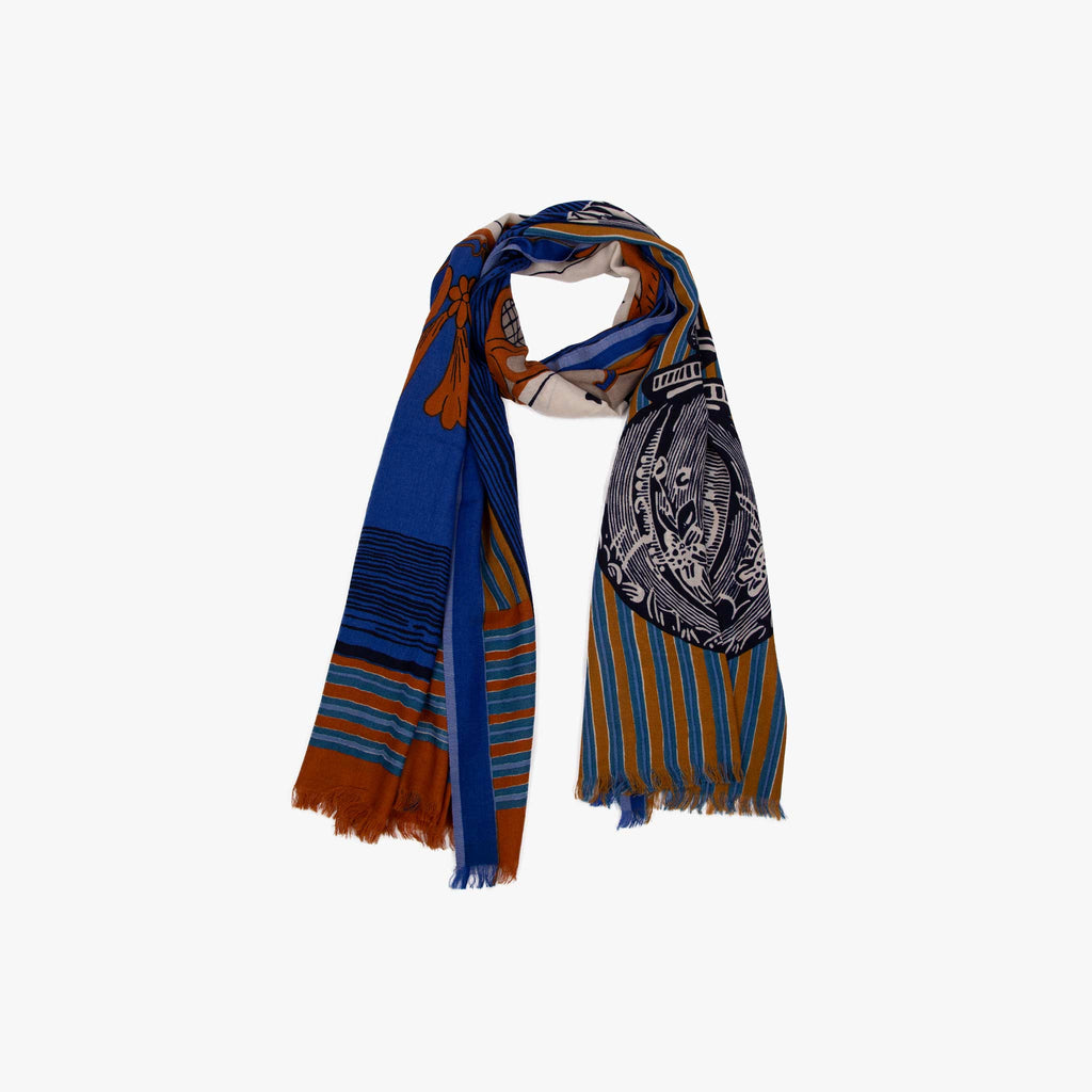 Inouitoosh Schal Aqua Rosa | blau