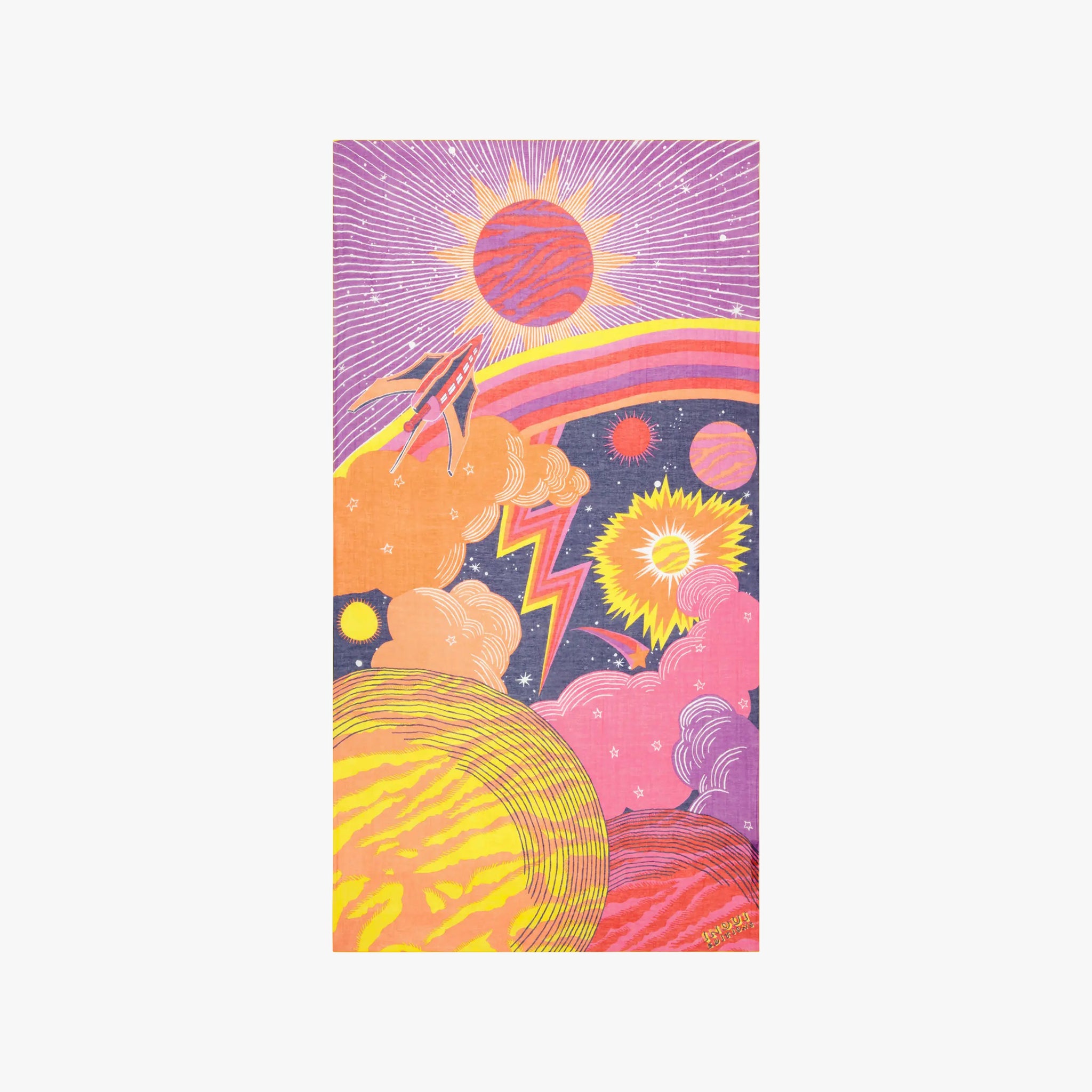 Schal Gewitterprint | violett