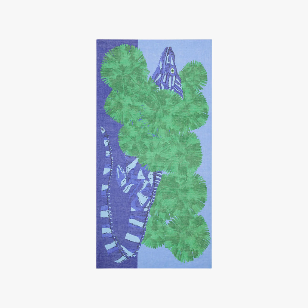 Schal Exenprint | blau