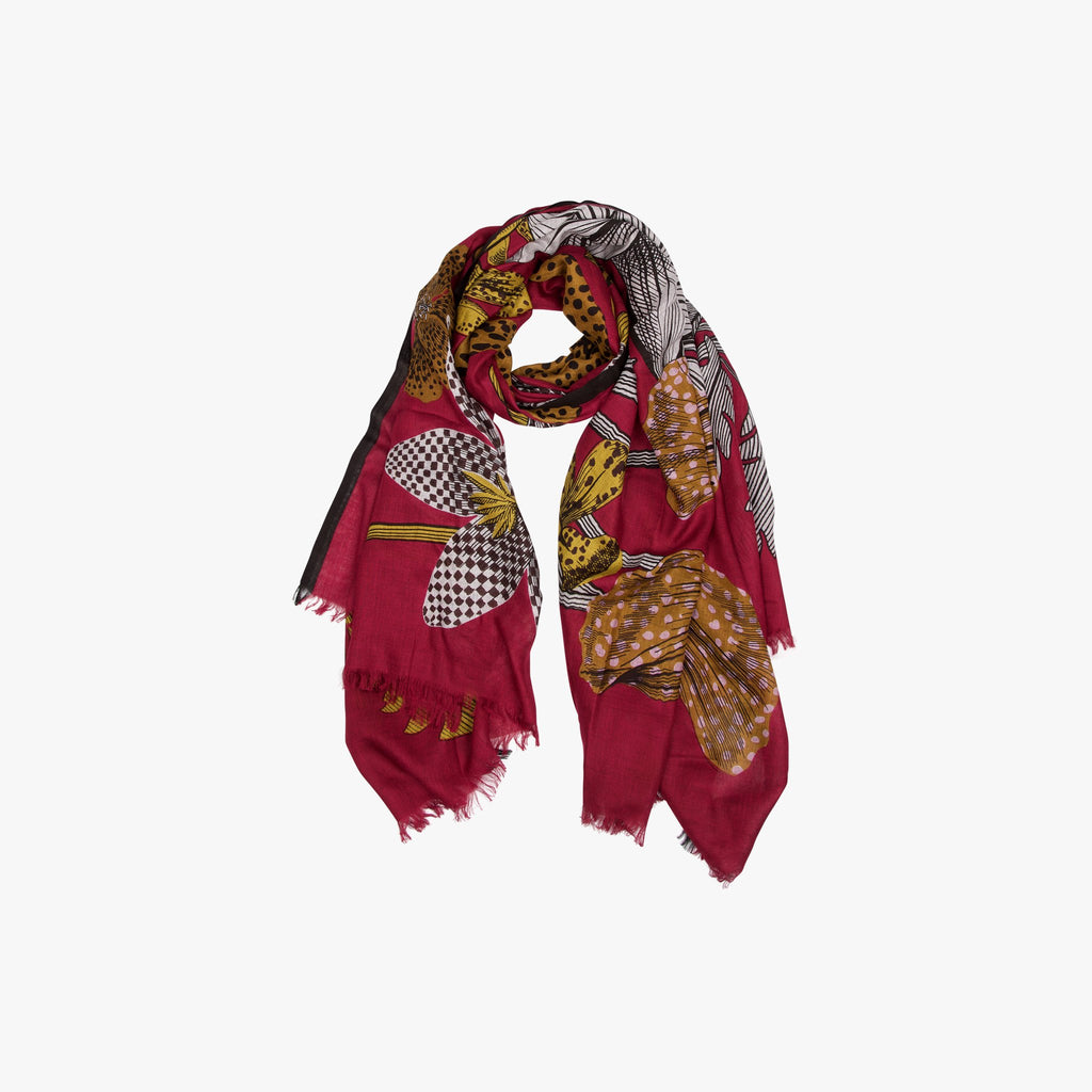Inouitoosh Schal Lily himbeer | himbeer