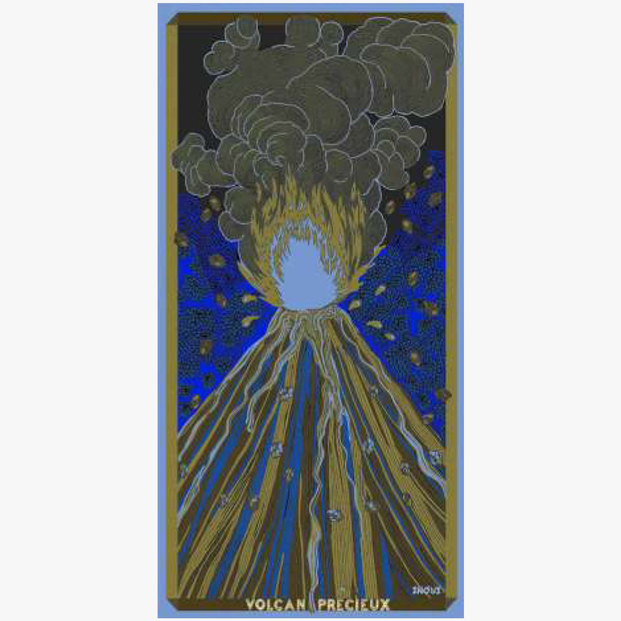 Inouitoosh Wollschal Vulkan | blau